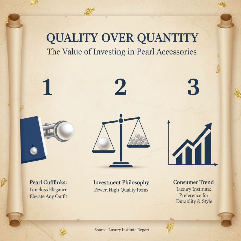 Why You Should Invest in Pearl Cufflinks for Your Wardrobe?