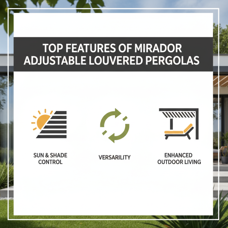 Top 5 Mirador Adjustable Louvered Aluminum Pergola Features You Should Know?