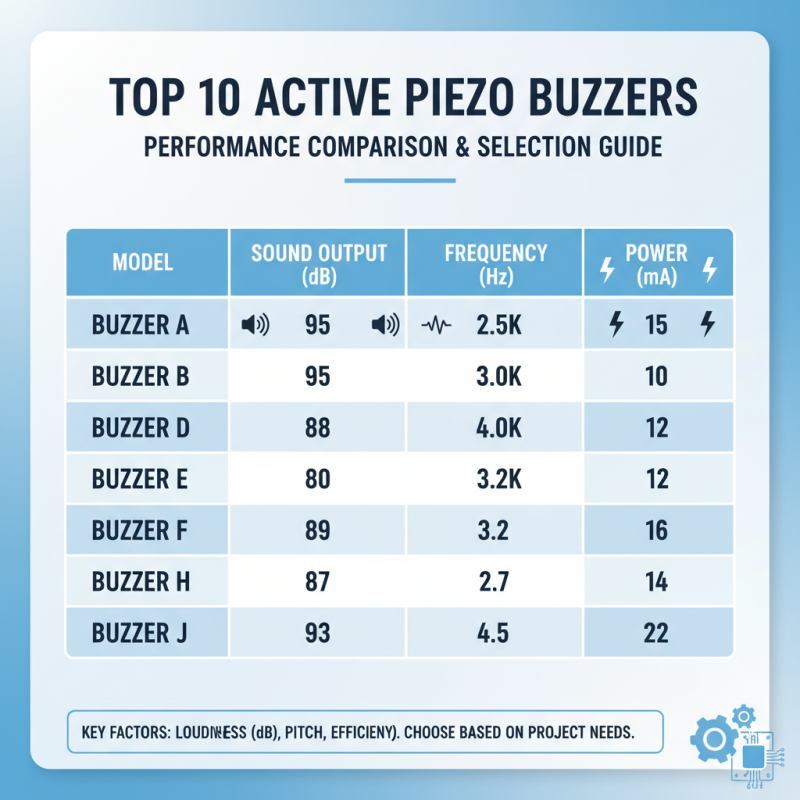 Top 10 Active Piezo Buzzers You Should Know About?