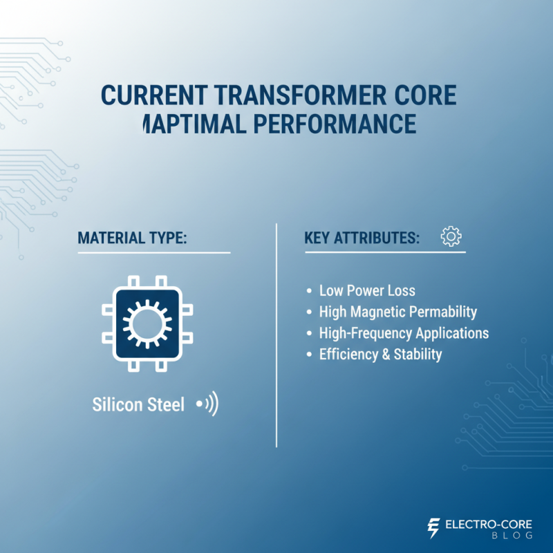 Top 10 Tips for Choosing Current Transformer Cores?