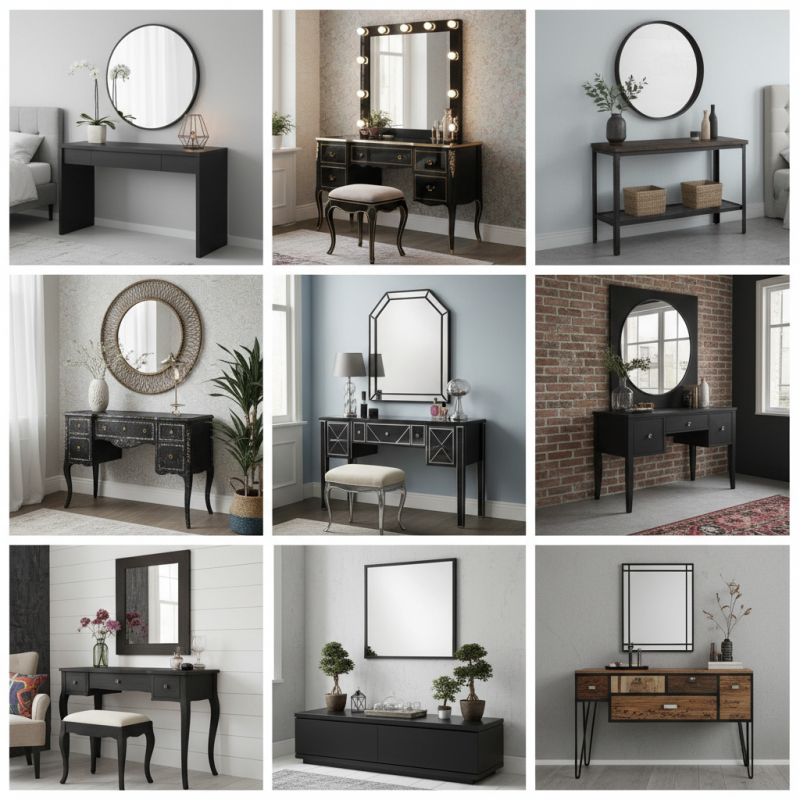 China Top 10 Black Dressing Table Styles for Your Bedroom Decor?