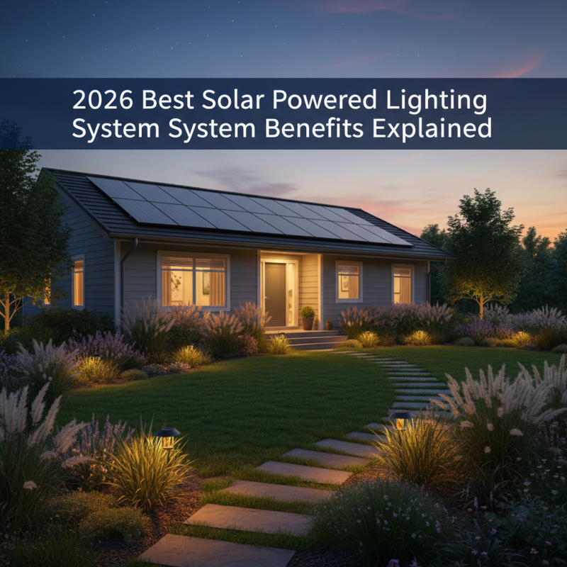 2026 Best Solar Powered Lighting System Benefits Explained