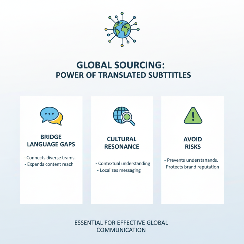 How to Use Translated Subtitles for Global Sourcing Success?