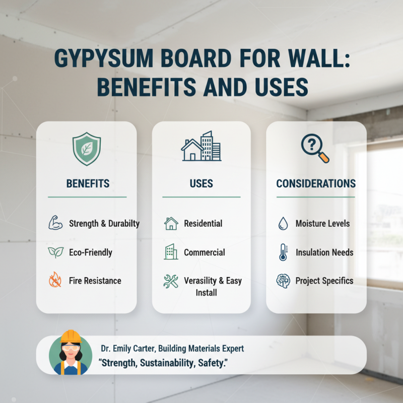 What is Gypsum Board for Wall Benefits and Uses?