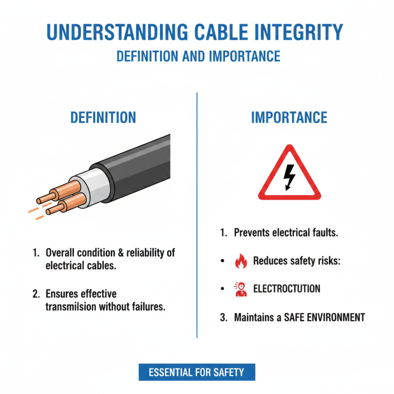 What is cable integrity and why is it essential for safety?