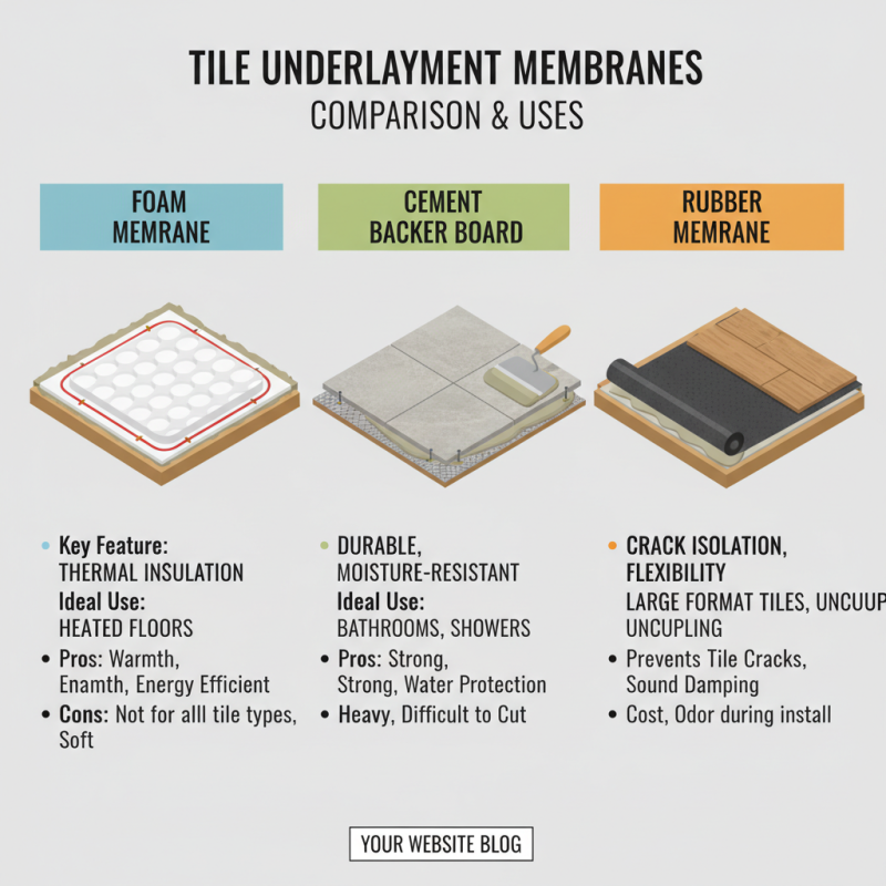 Top Tile Underlayment Membrane Benefits and Best Options?