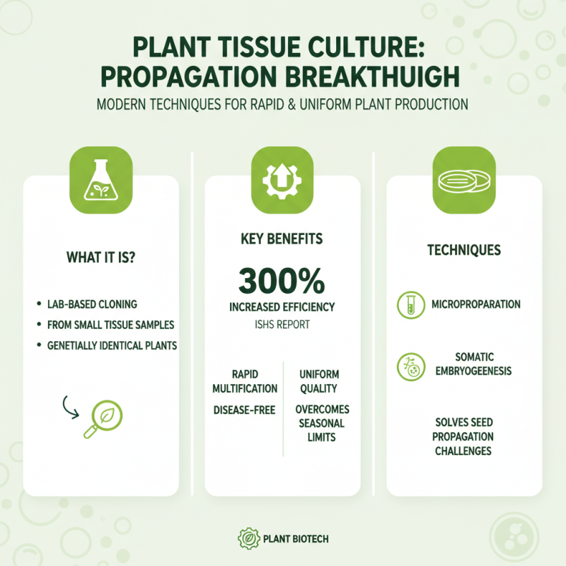 China Best Tissue Culture Techniques for Plant Propagation?