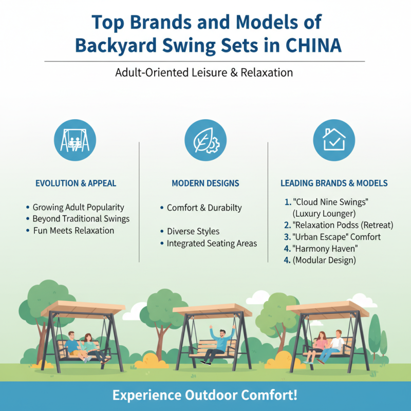 China Top Backyard Swing Sets for Adults Ideal for Relaxation and Fun?