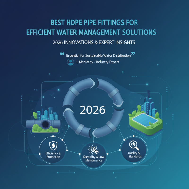 2026 Best HDPE Pipe Fittings for Efficient Water Management Solutions?