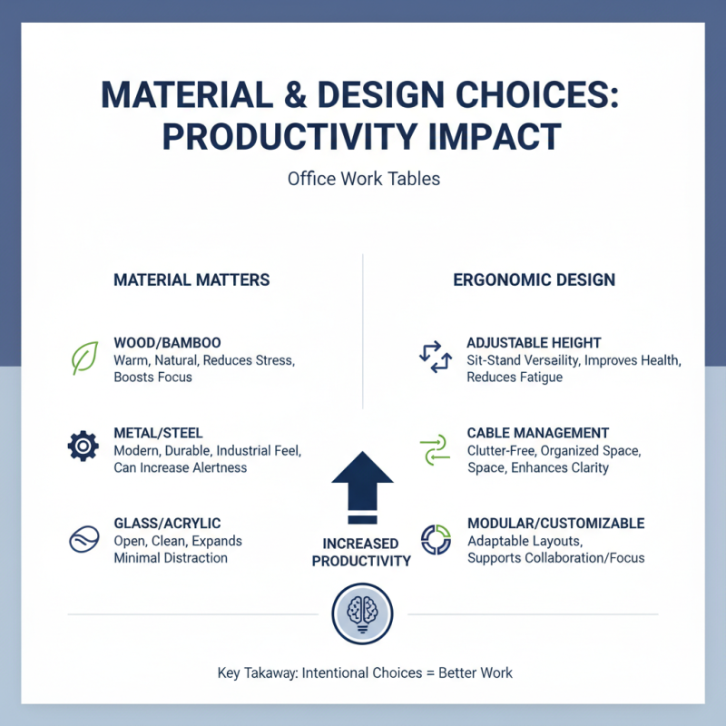 Why Choosing the Right Office Work Table is Essential for Productivity?