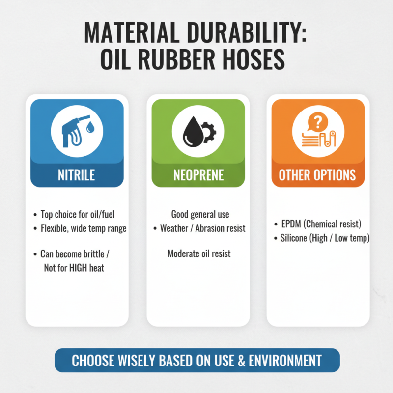 Top Tips for Choosing the Best Oil Rubber Hose for Your Needs