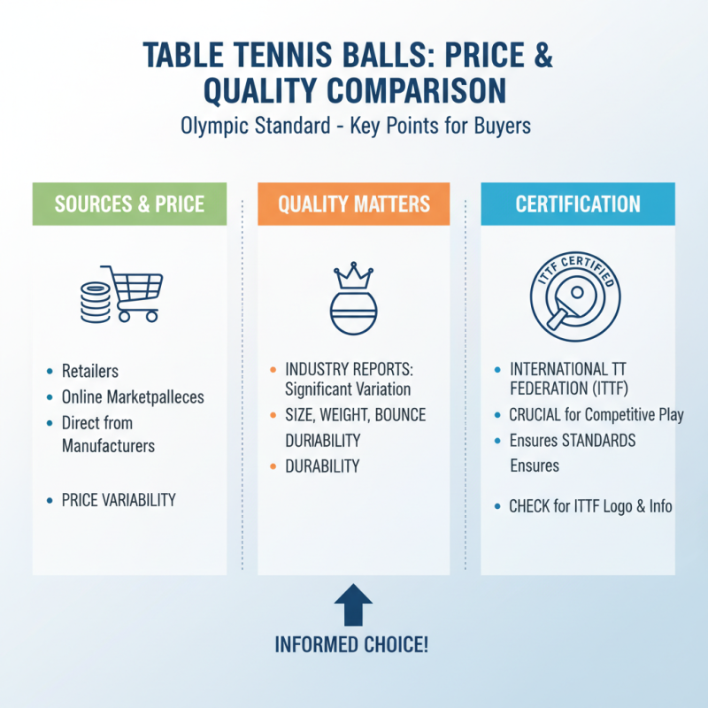 Where to Buy Olympic Standard Table Tennis Balls Online?