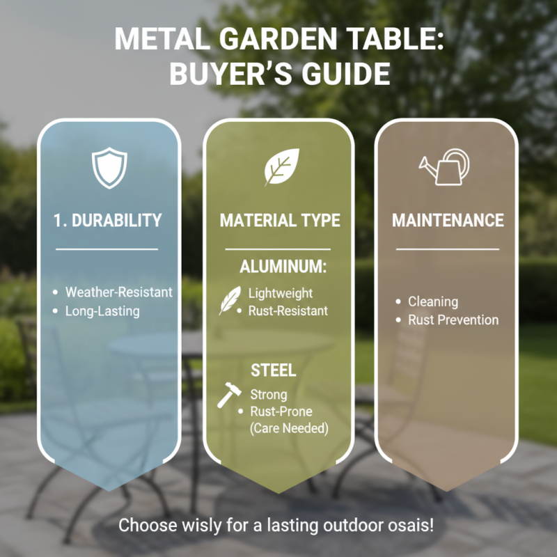 Top 10 Metal Garden Tables in China for Stylish Outdoor Spaces?