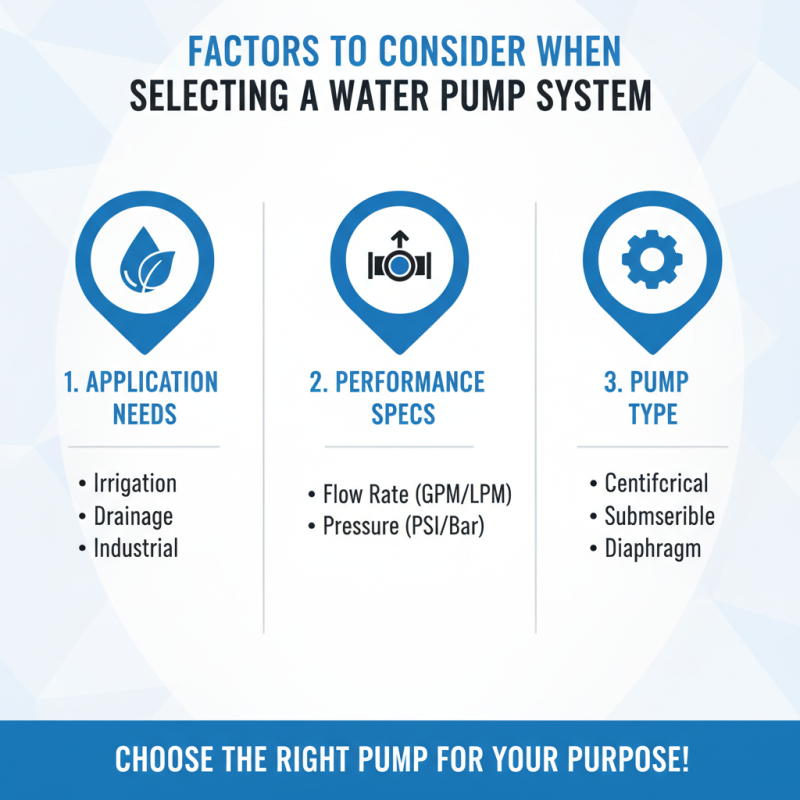 How to Choose the Best Water Pump System for Your Needs?