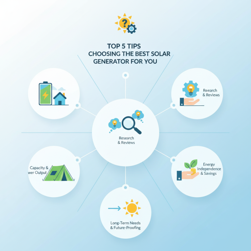 Top 5 Tips for Choosing the Best Solar Generator For You