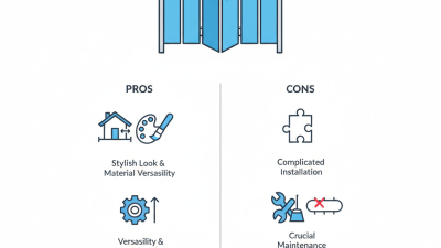 What is a concertina door and how does it work?