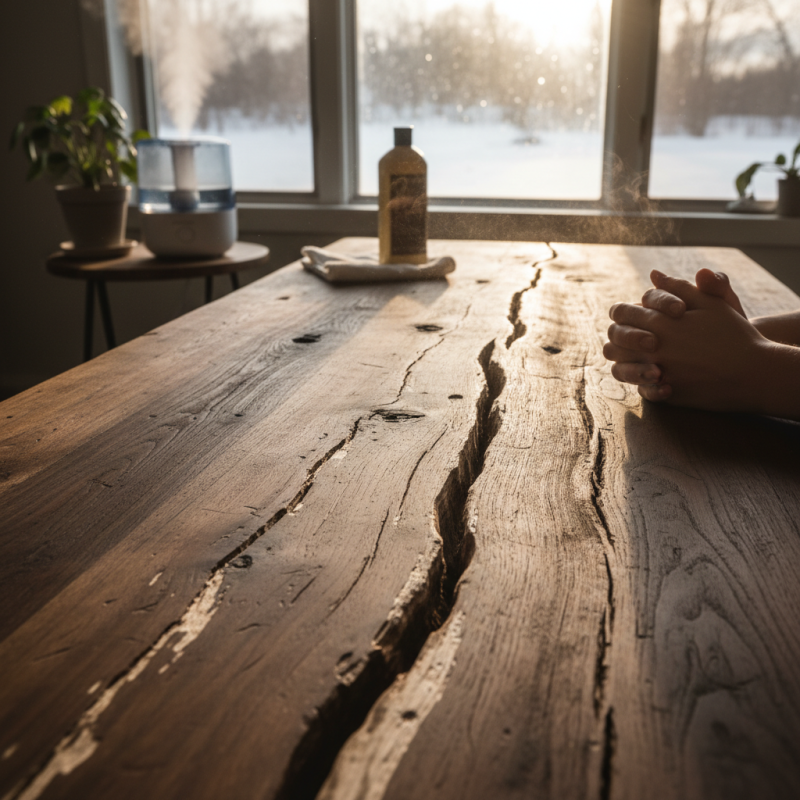 Why Does My Wooden Dining Table Crack in Winter?