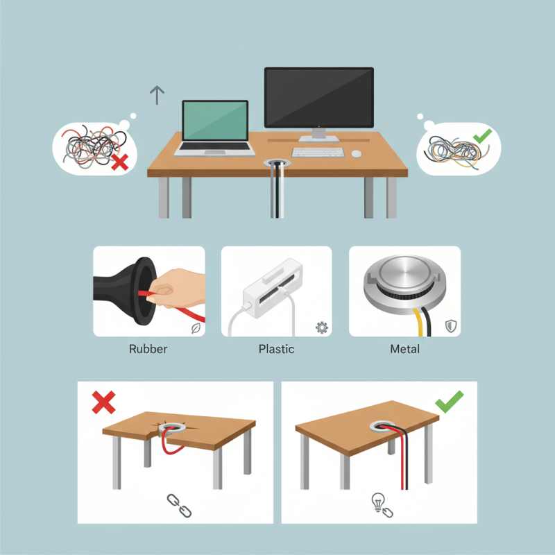 Top Desk Cable Grommet Options for a Tidy Work Space?