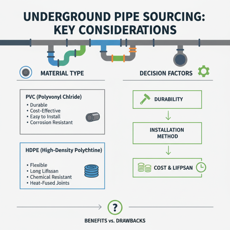 What to Know About Underground Pipe Sourcing Options?