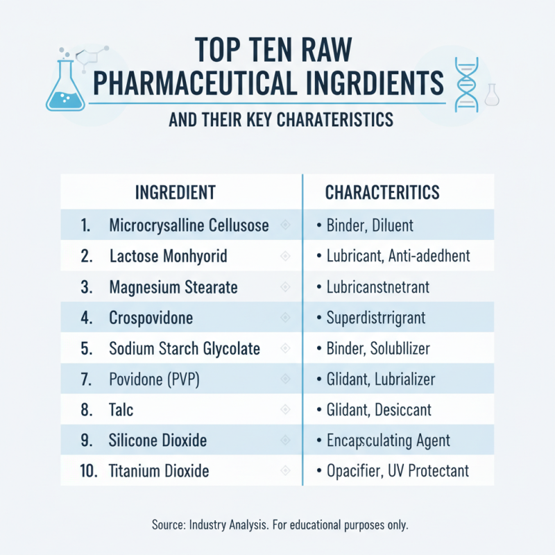 Top 10 Raw Pharmaceutical Ingredients You Should Know?