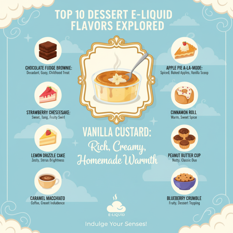 Top 10 Dessert E-Liquid Flavors for Vaping Enthusiasts?