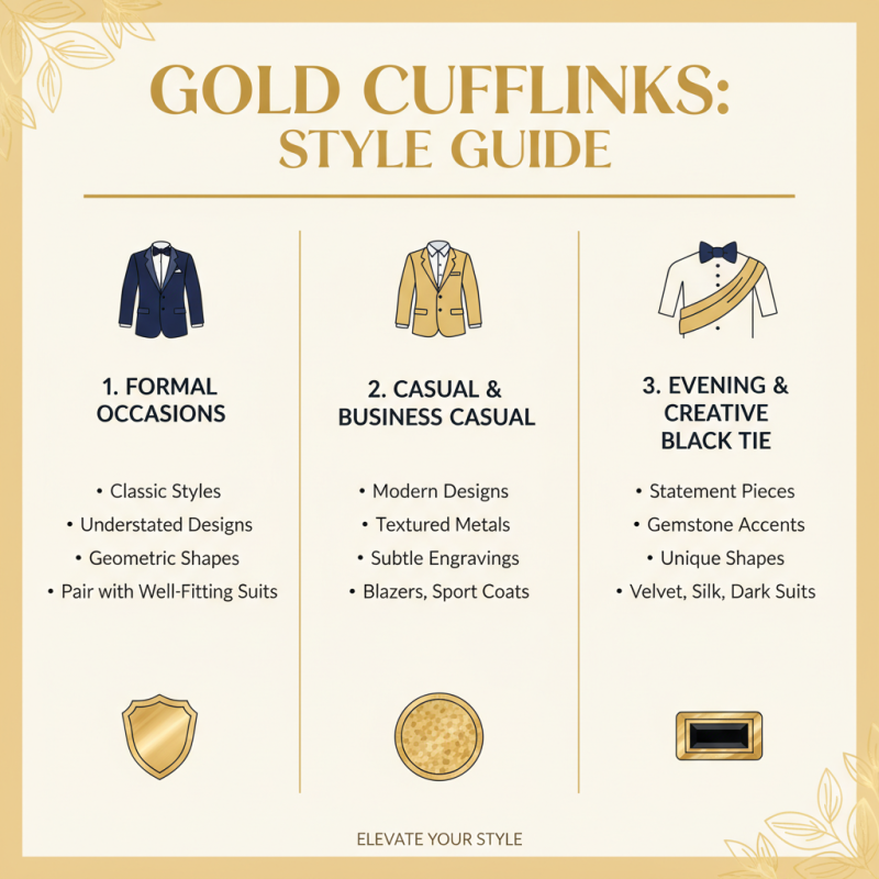 How to Choose the Best Gold Cufflinks for Your Style?