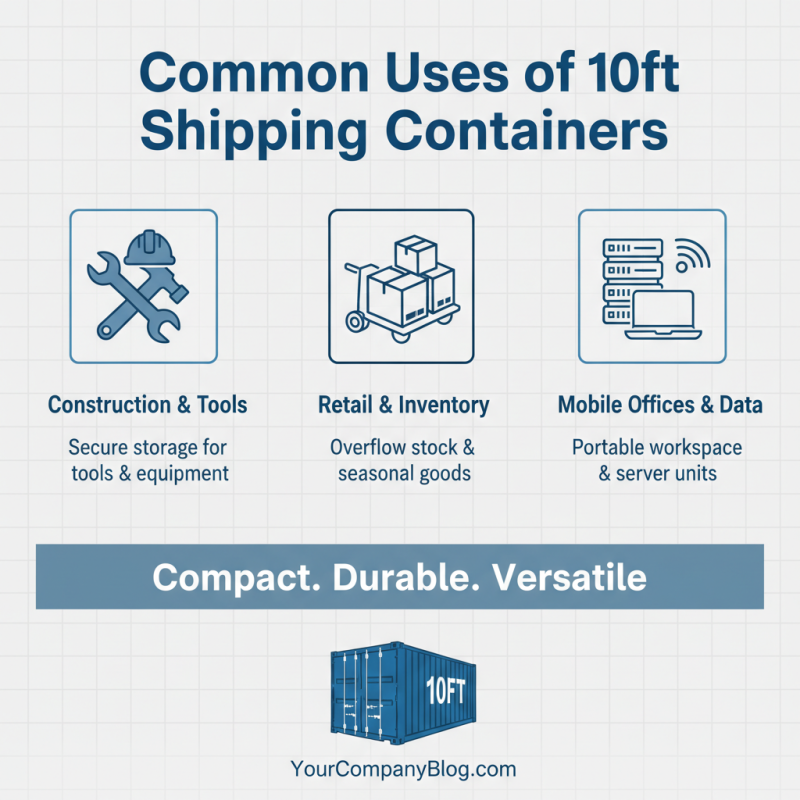What is a 10ft shipping container and its uses?