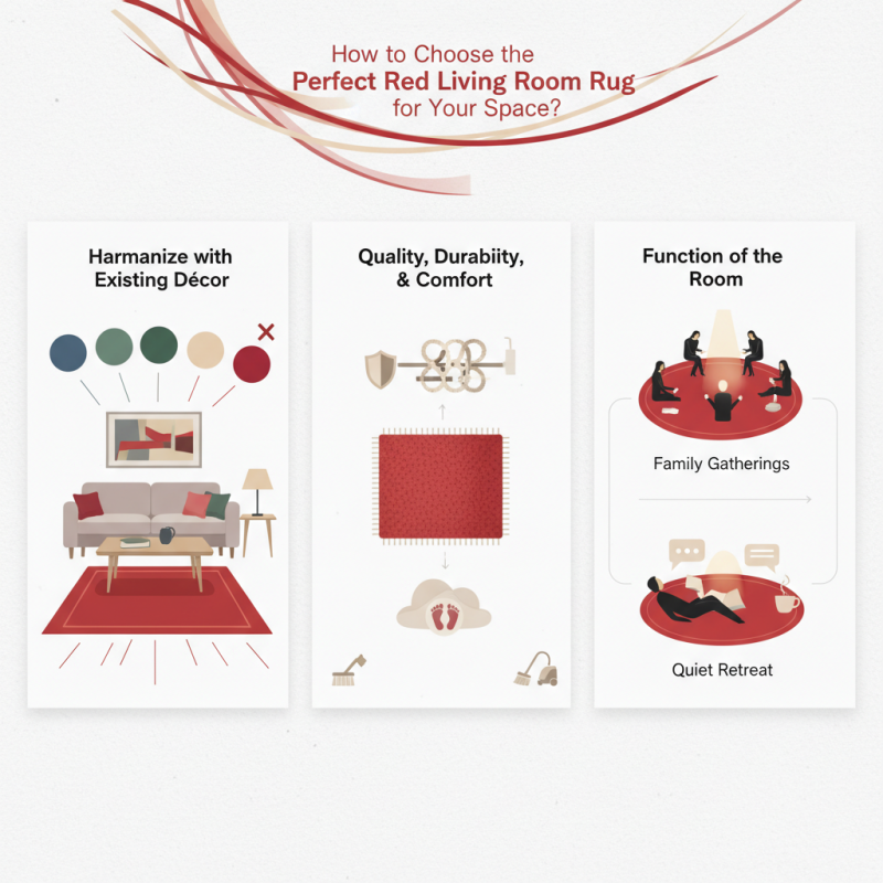 How to Choose the Perfect Red Living Room Rug for Your Space?