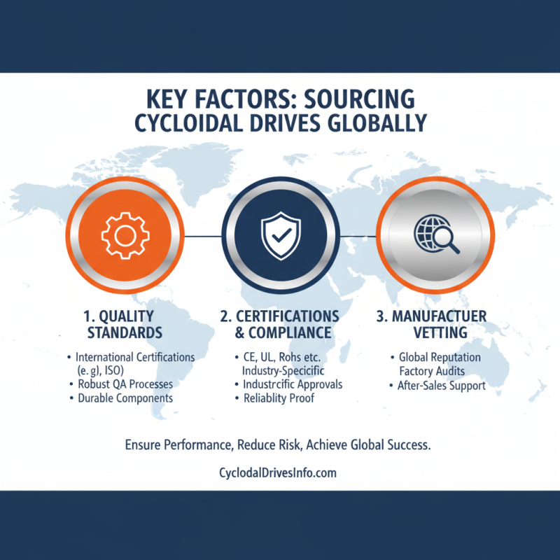 How to Source Cycloidal Drive for Global Manufacturing Needs?