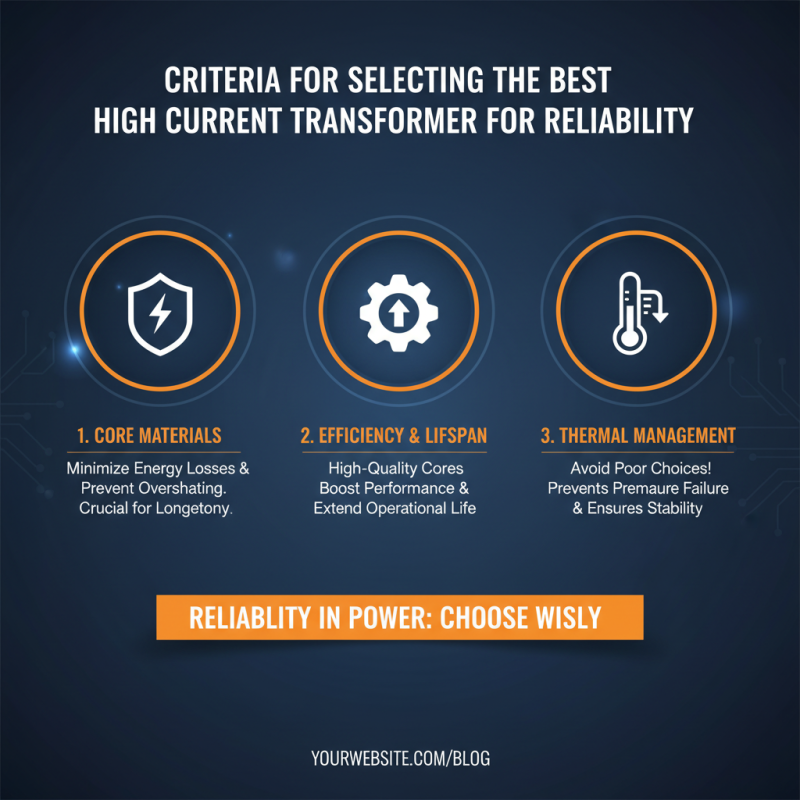 Best High Current Transformer for Reliable Performance?