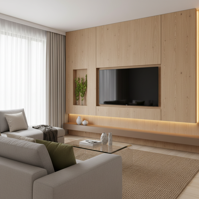 Wpc Wall Panel Tv Design Ideas for Stylish Living Rooms?