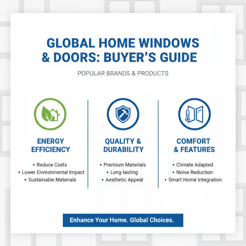 2026 Best Home Windows and Doors for Global Buyers?