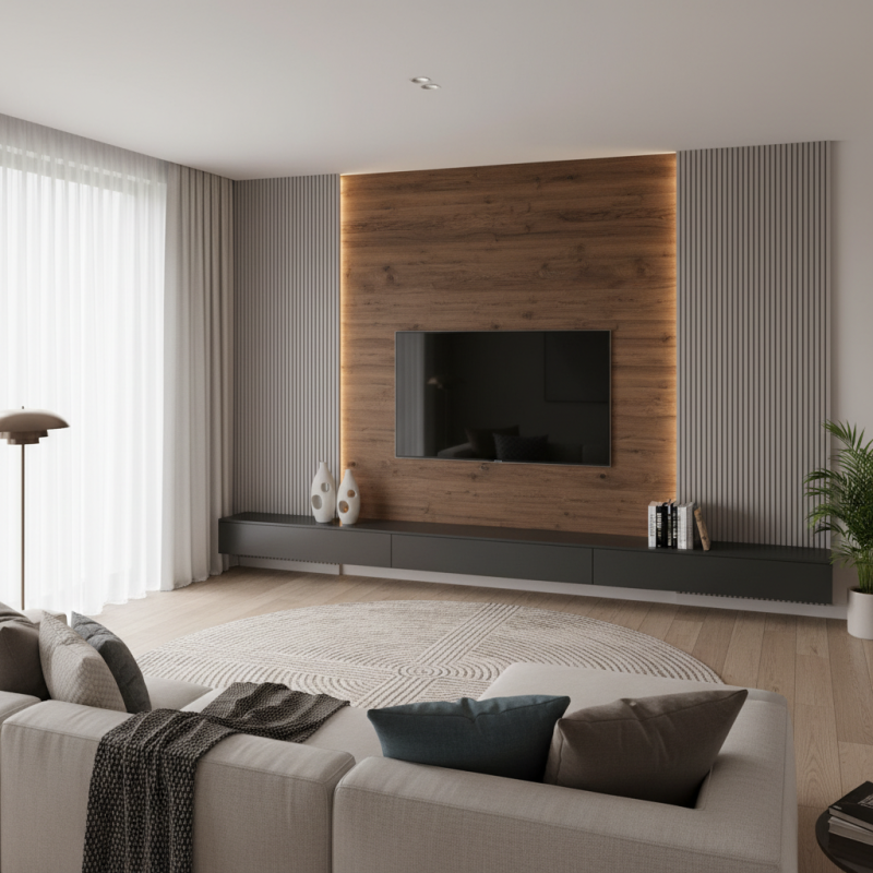 Explore Stunning WPC Wall Panel TV Design Ideas for Your Home?