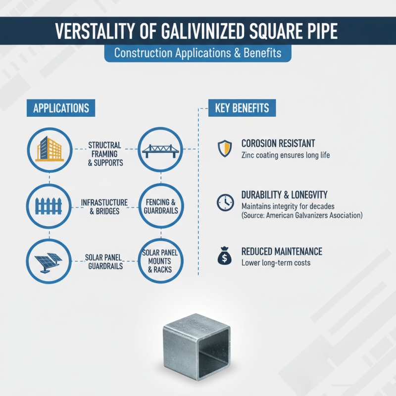 Top 10 Benefits of Using Galvanized Square Pipe for Construction?
