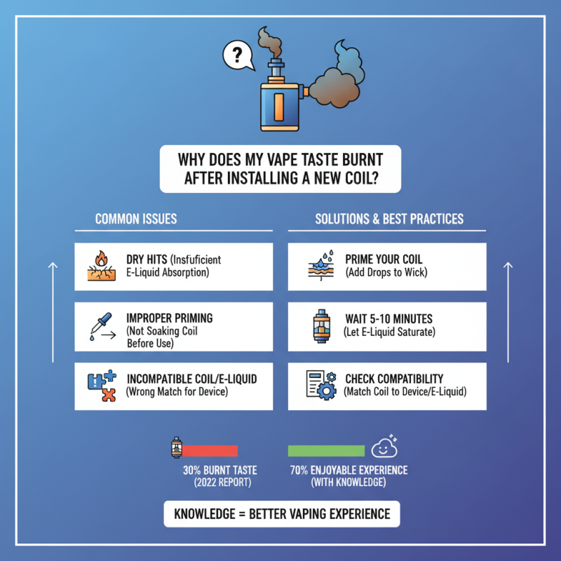 Why Does My Vape Taste Burnt After Installing a New Coil?