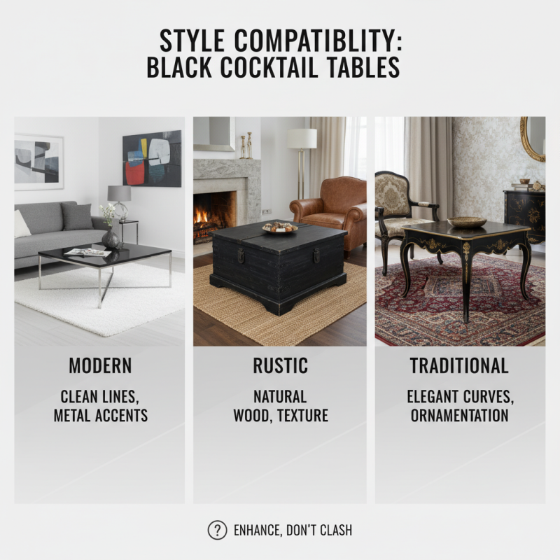 How to Choose the Perfect Black Cocktail Table for Your Space?