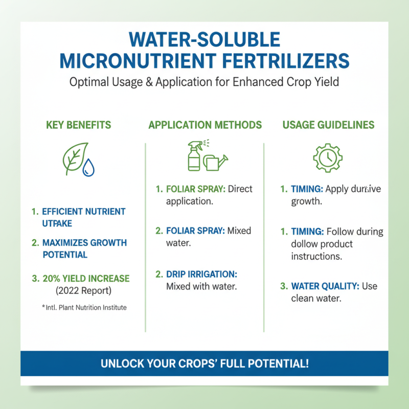 Why Choose Water Soluble Micronutrient Fertilizer for Crops?