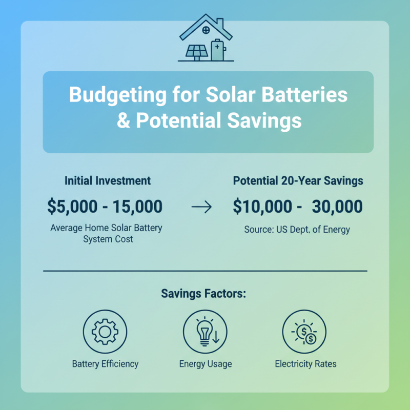 10 Essential Tips for Choosing Home Solar Batteries for Your Power Needs?