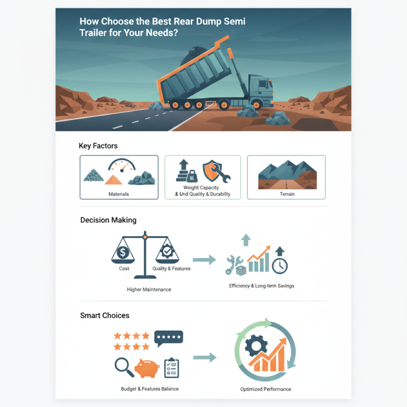 How to Choose the Best Rear Dump Semi Trailer for Your Needs?