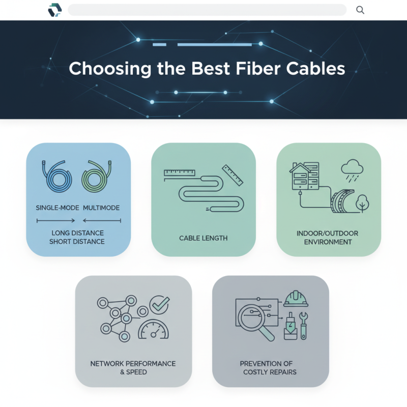 Top 5 Tips for Choosing the Best Fiber Cables?