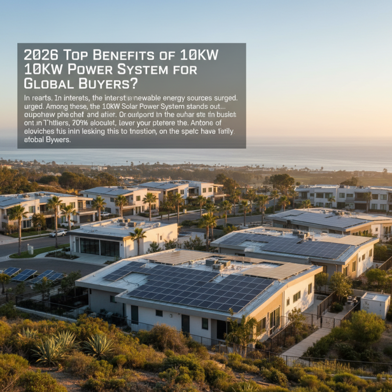 2026 Top Benefits of 10kW Solar Power System for Global Buyers?