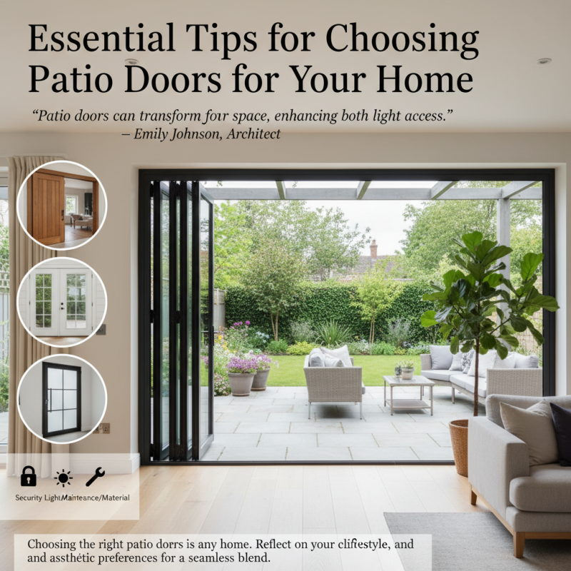 Essential Tips for Choosing Patio Doors for Your Home?