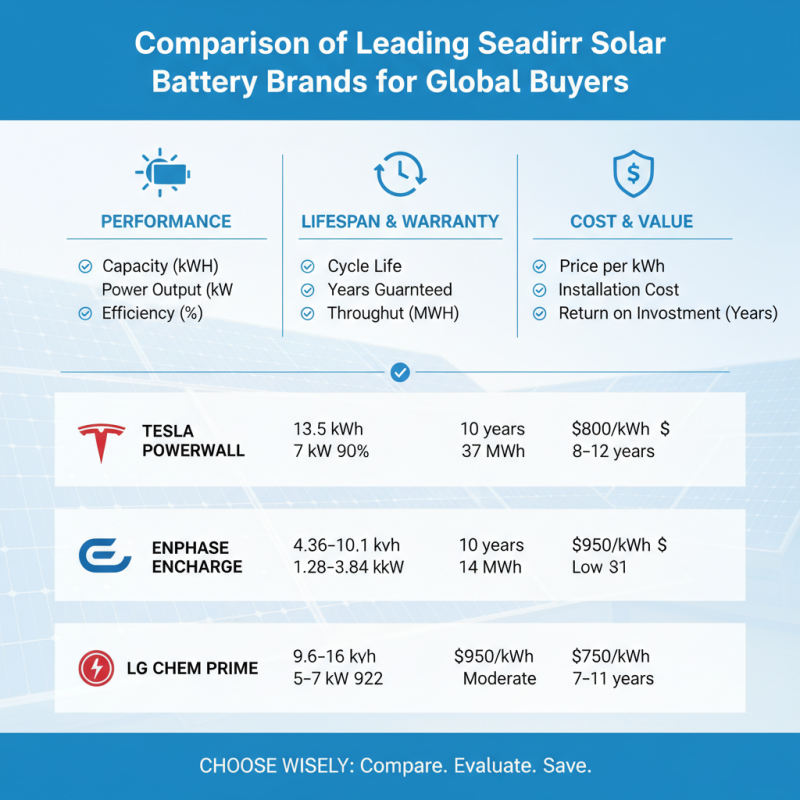 2026 Best Solar Battery Options for Global Buyers?