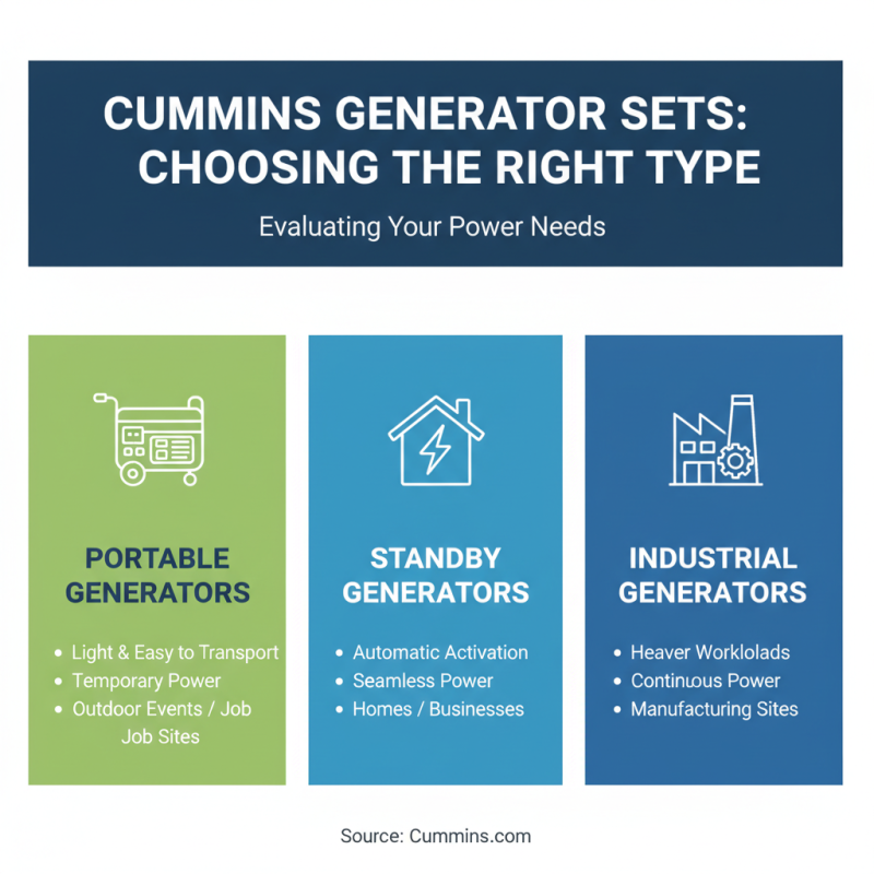 How to Choose the Right Cummens Generator Set for Your Needs