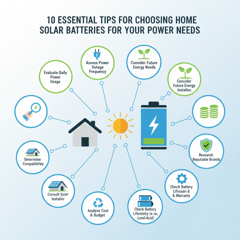 10 Essential Tips for Choosing Home Solar Batteries for Your Power Needs?