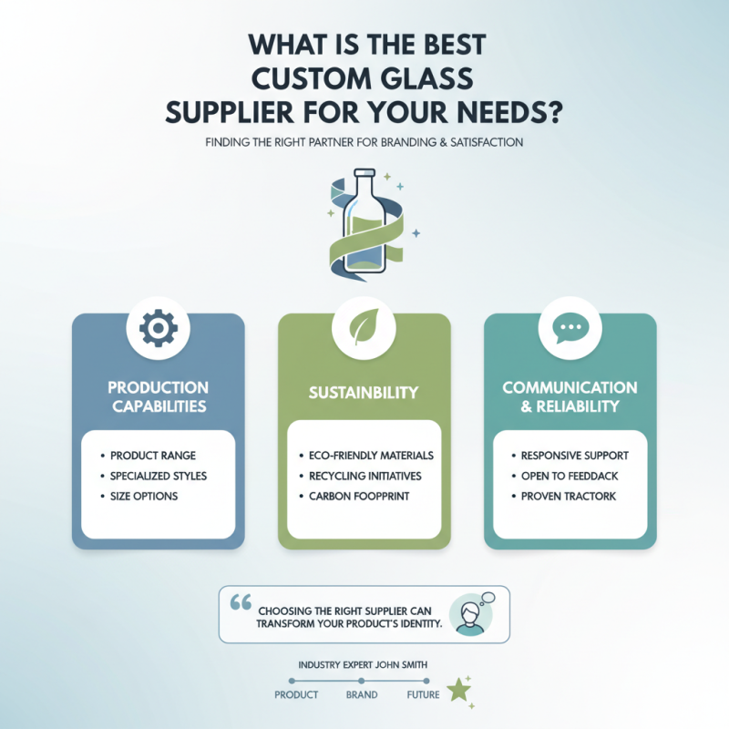 What is the Best Custom Glass Bottle Supplier for Your Needs?