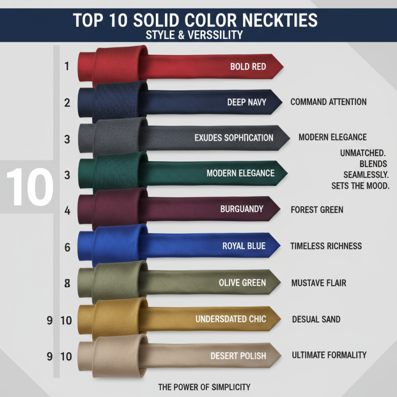 Top 10 Solid Color Neckties for Every Occasion Why Choose Them?