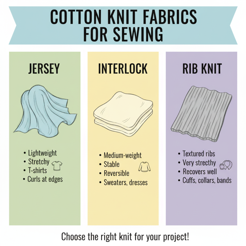 How to Choose the Best Cotton Knit Fabric for Your Sewing Projects?
