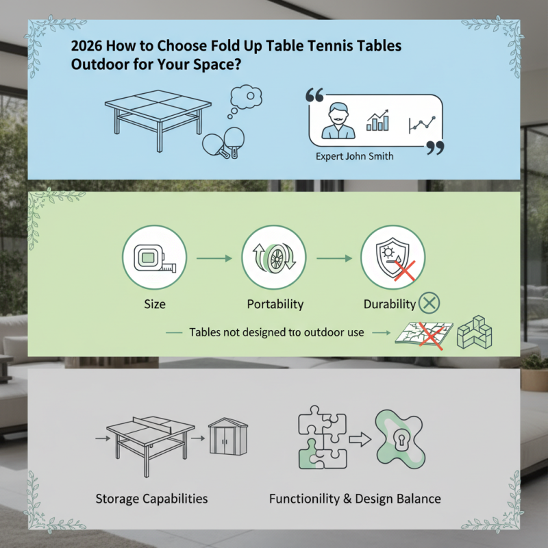 2026 How to Choose Fold Up Table Tennis Tables Outdoor for Your Space?