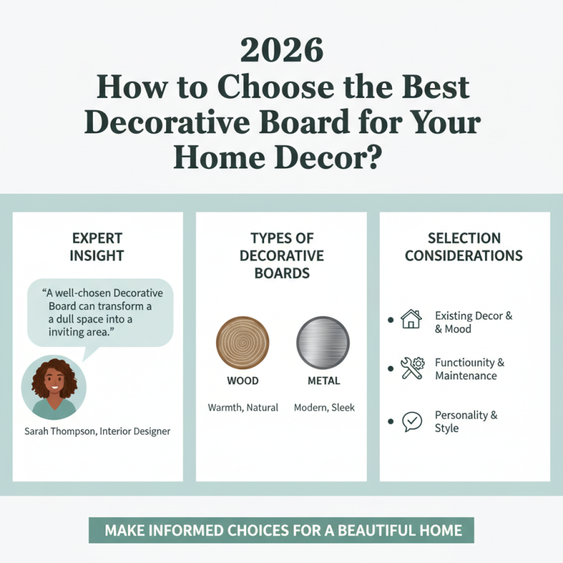 2026 How to Choose the Best Decorative Board for Your Home декор?